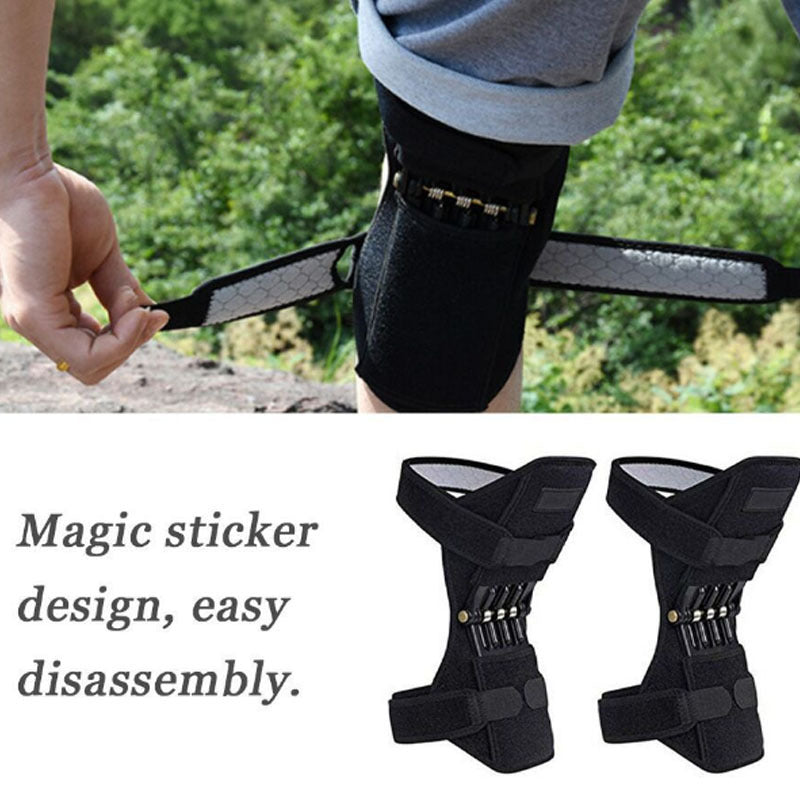 Adjustable Knee Support Brace with Dual Spring Stabilizers
