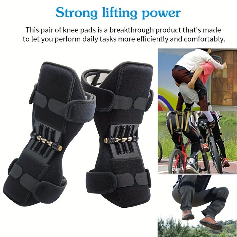 Adjustable Knee Support Brace with Dual Spring Stabilizers