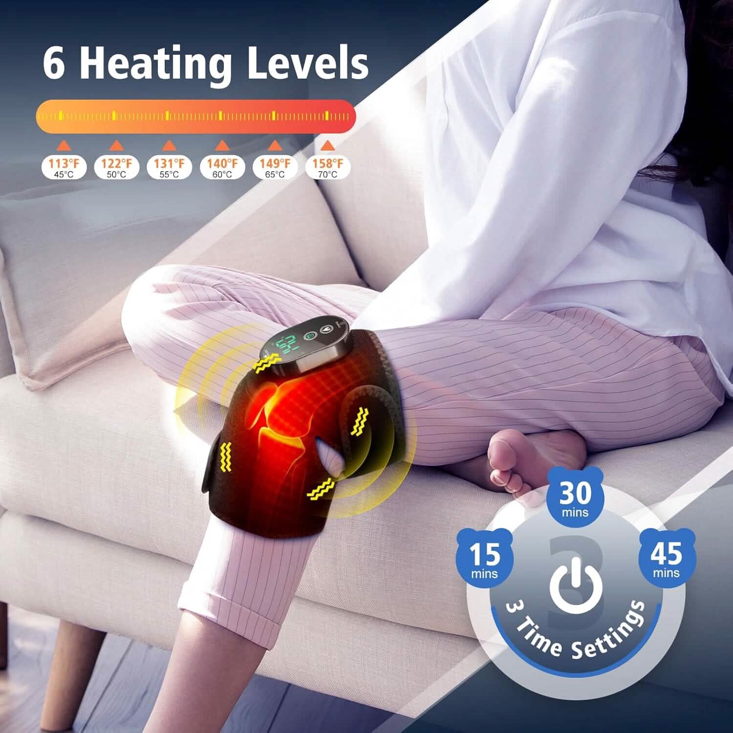 Intelligent Heat Therapy Cordless Knee Brace Wrap